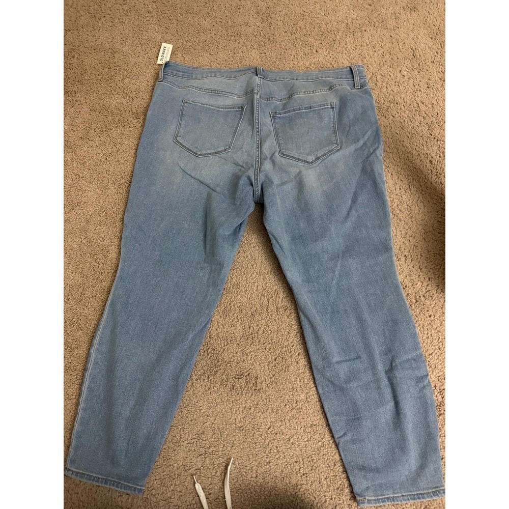 NWT Old Navy High Rise Super Skinny Light Wash Jeans Plus Size 20 - Picture 4 of 4